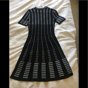 NWOT CeCe black and white dress